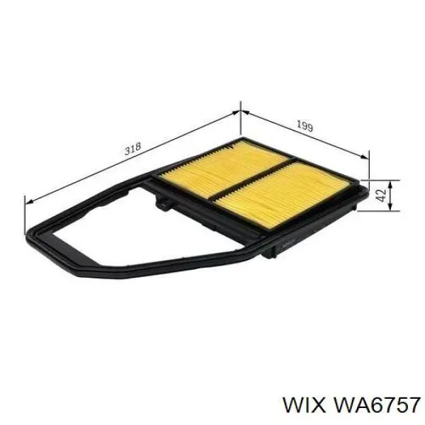 El filtro de aire WIX WA6757 precio, desde 10,72 EUR