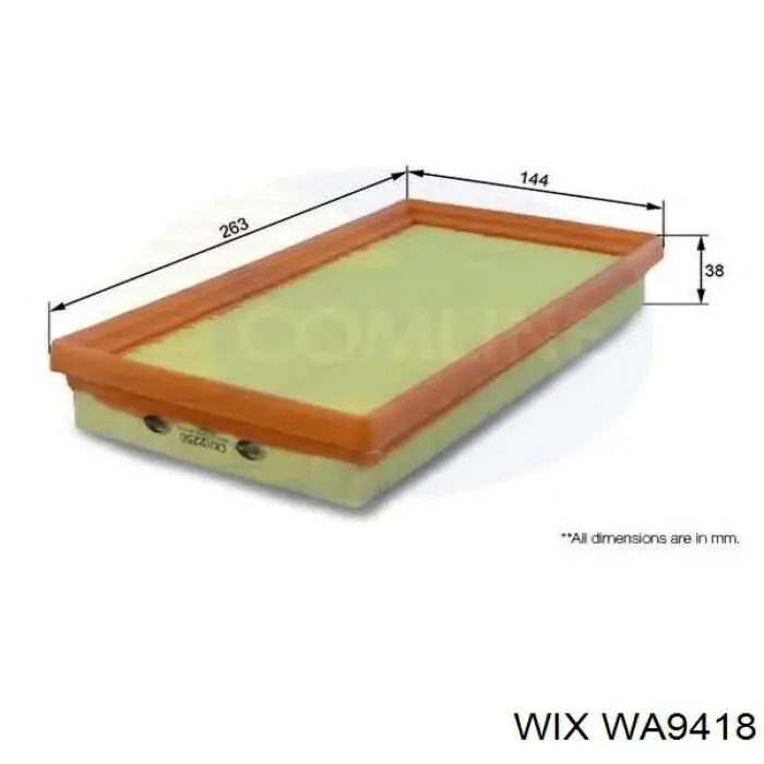 Filtro aire WIX WA9418