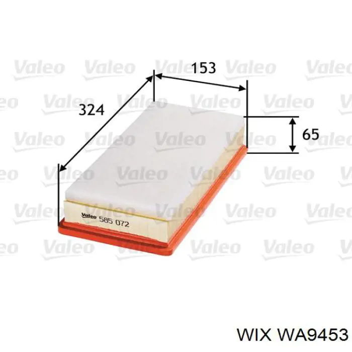 Filtro de aire Peugeot 407 6D