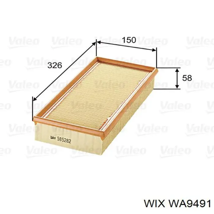 Comprar WA9491 WIX Filtro de aire