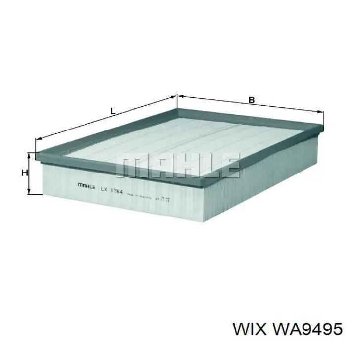 El filtro de aire WIX WA9495 precio, desde 9,83 EUR