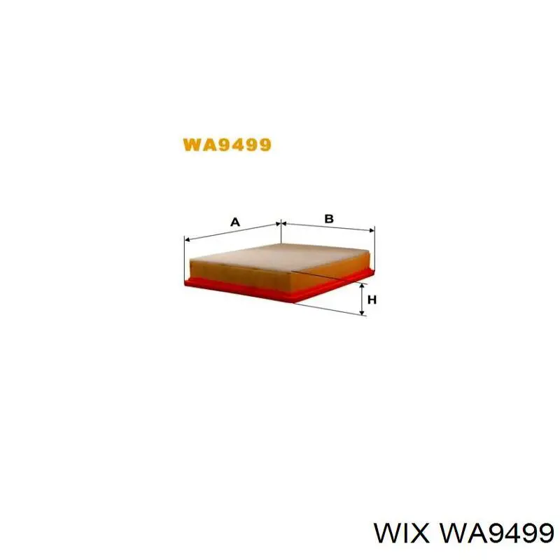 WA9499 WIX filtro de aire