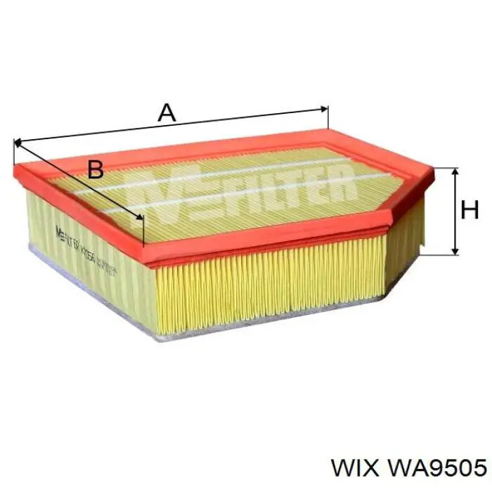 WA9505 WIX filtro de aire
