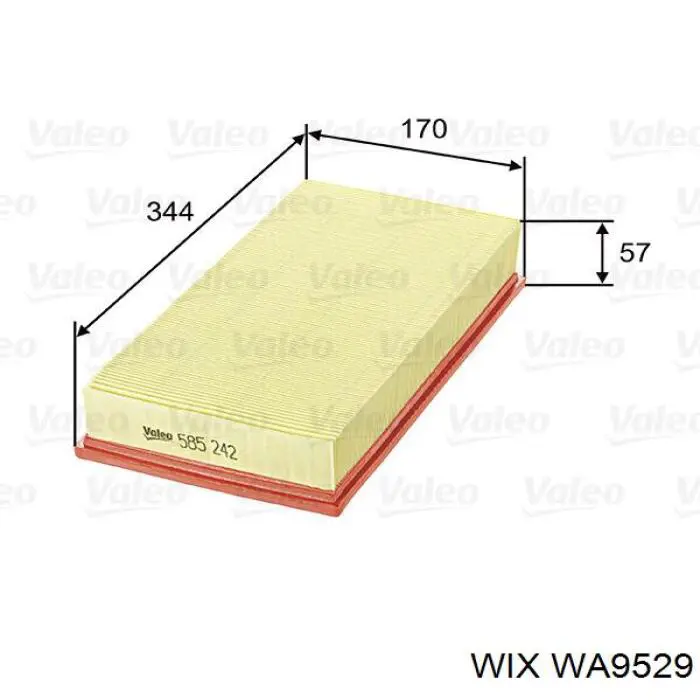 El filtro de aire WIX WA9529 precio, desde 10,72 EUR