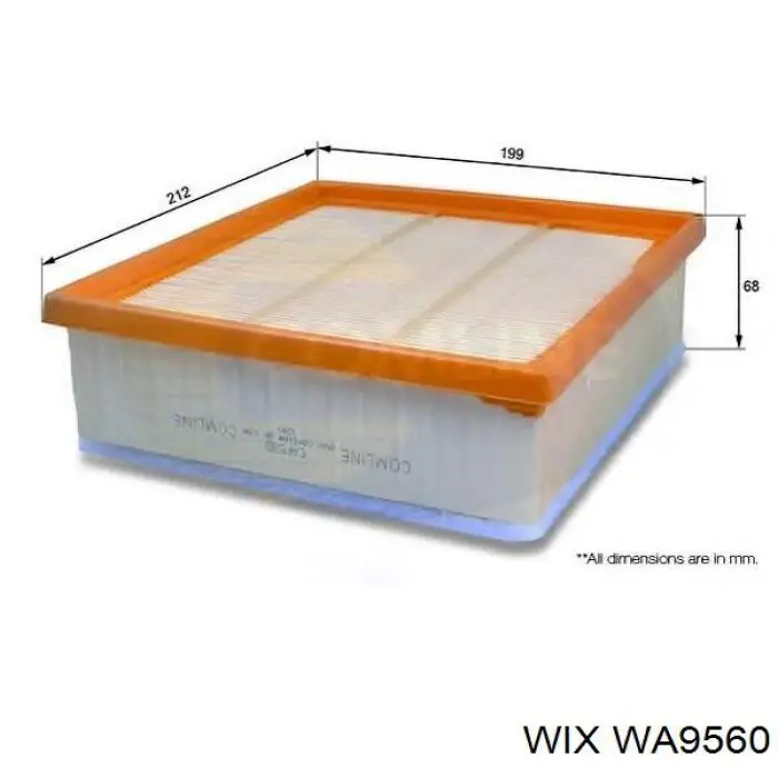 Comprar WA9560 WIX Filtro de aire