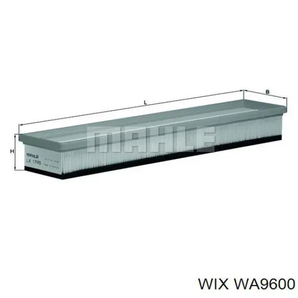 WA9600 WIX filtro de aire