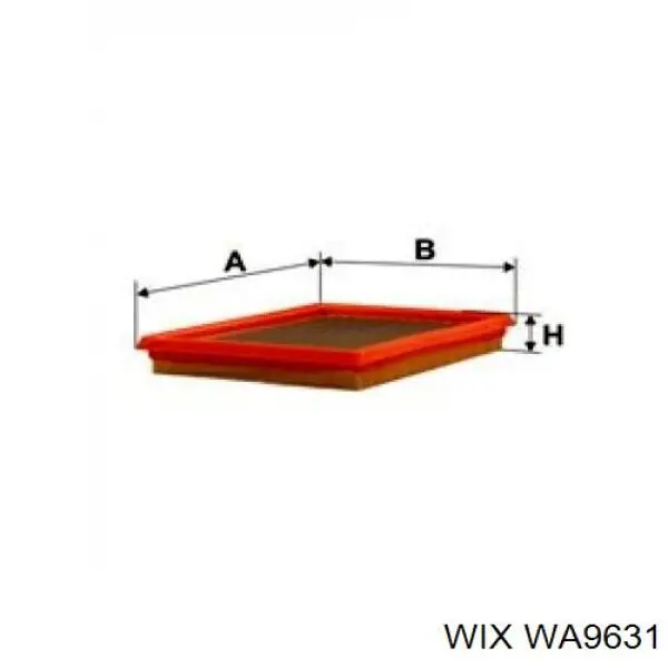 WA9631 WIX filtro de aire