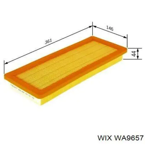 El filtro de aire WIX WA9657 precio, desde 8,88 EUR