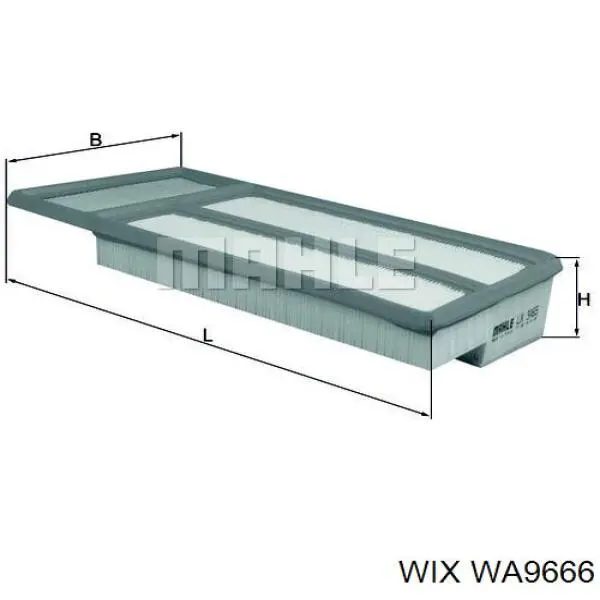 WA9666 WIX filtro de aire