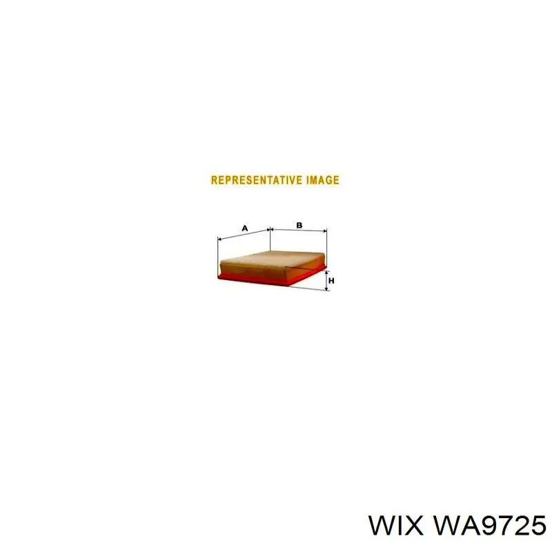 WA9725 WIX filtro de aire