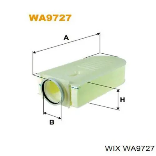 WA9727 WIX filtro de aire