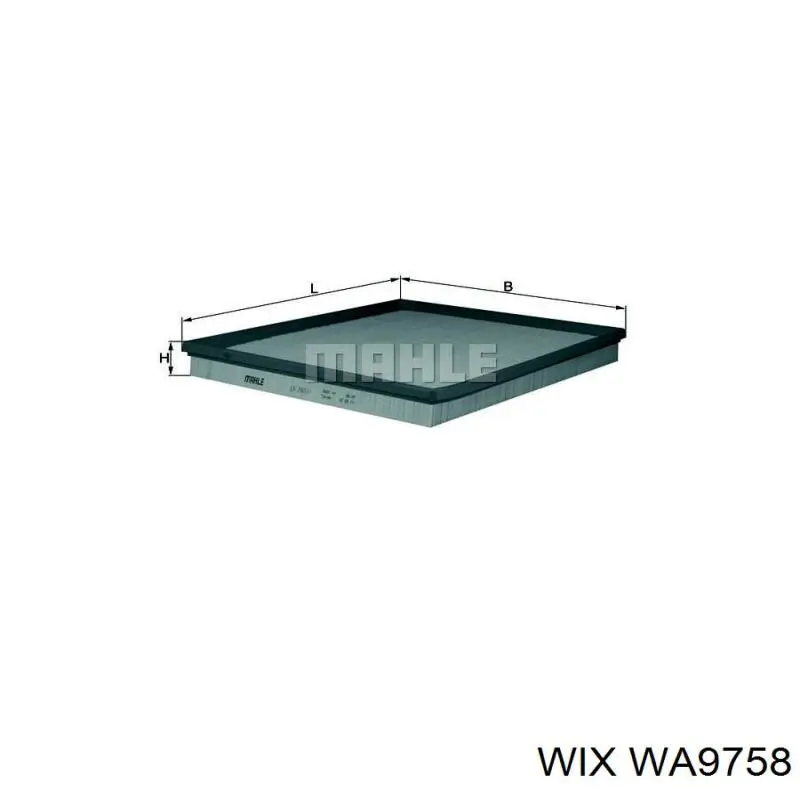 WA9758 WIX filtro de aire