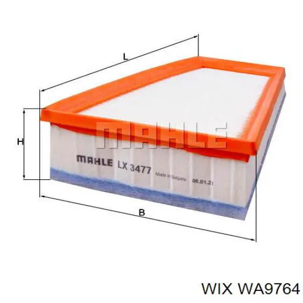 El filtro de aire WIX WA9764 precio, desde 11,50 EUR