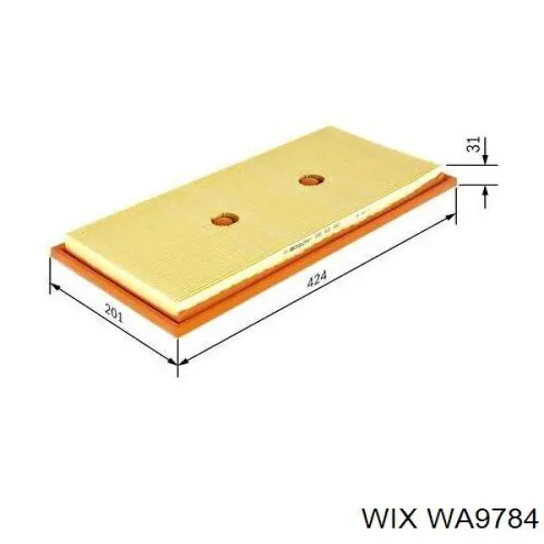 WA9784 WIX filtro de aire