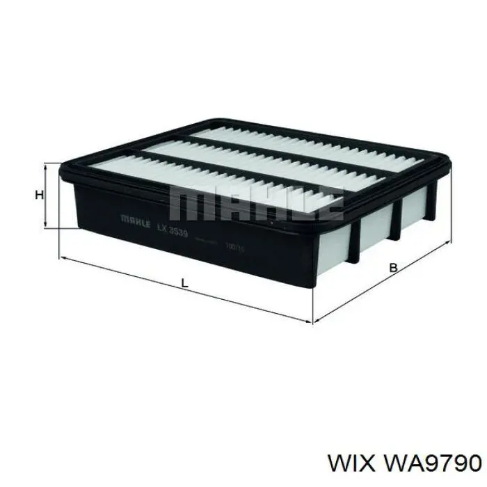 WA9790 WIX filtro de aire