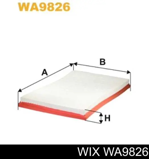 El filtro de aire WIX WA9826 precio, desde 9,91 EUR