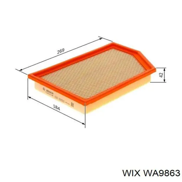 Comprar WA9863 WIX Filtro de aire