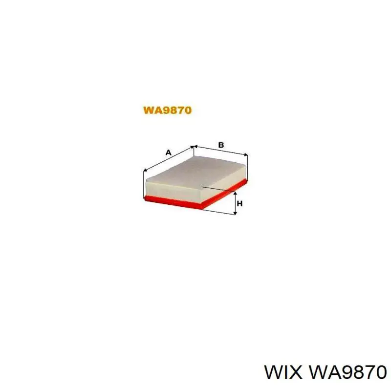 Comprar WA9870 WIX Filtro de aire