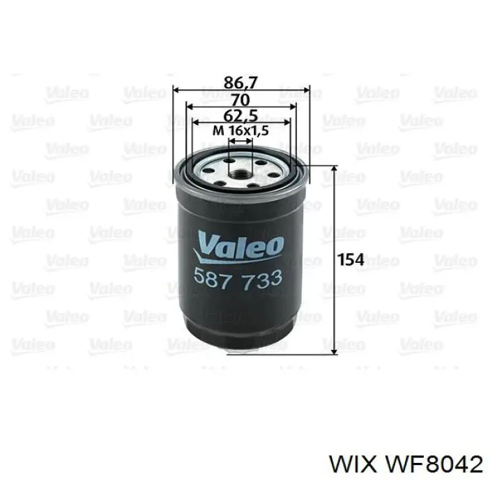 Filtro combustible WIX WF8042 precio, desde 7,44 EUR