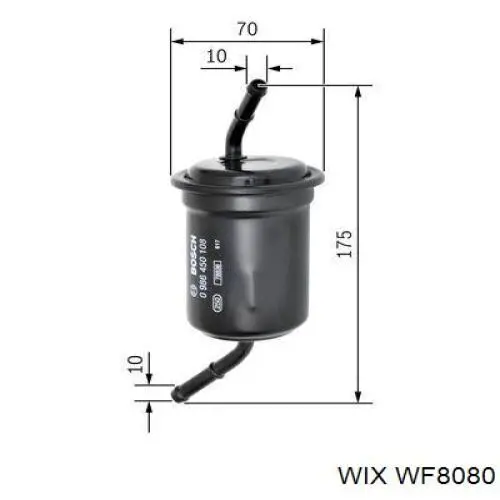 Filtro combustible Mazda 323 BG