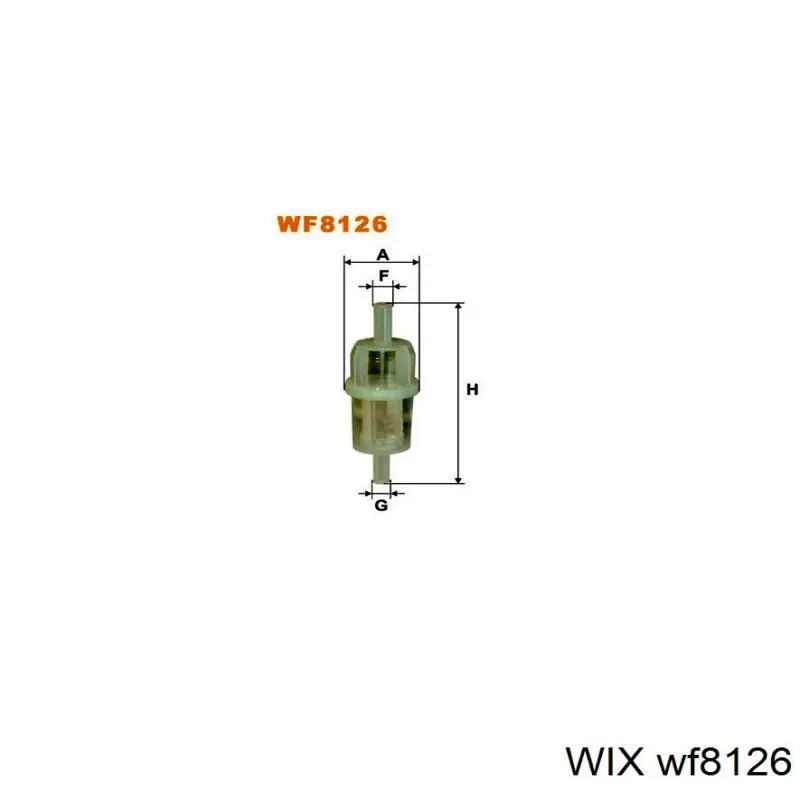 Filtro combustible WIX WF8126