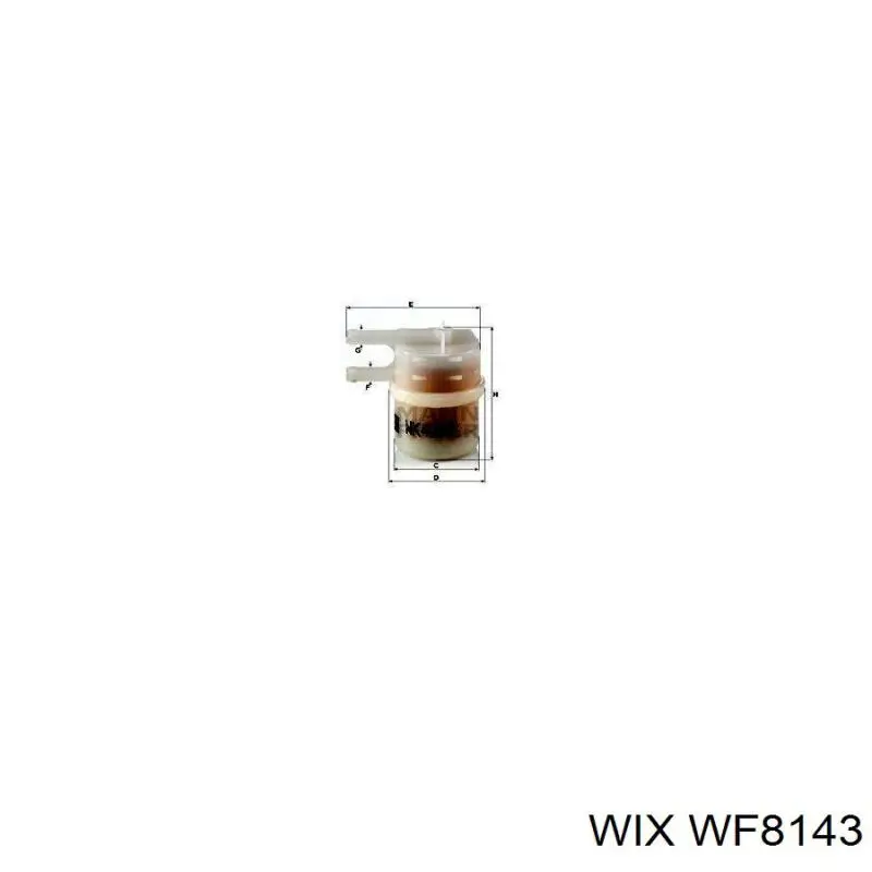 WF8143 WIX filtro combustible