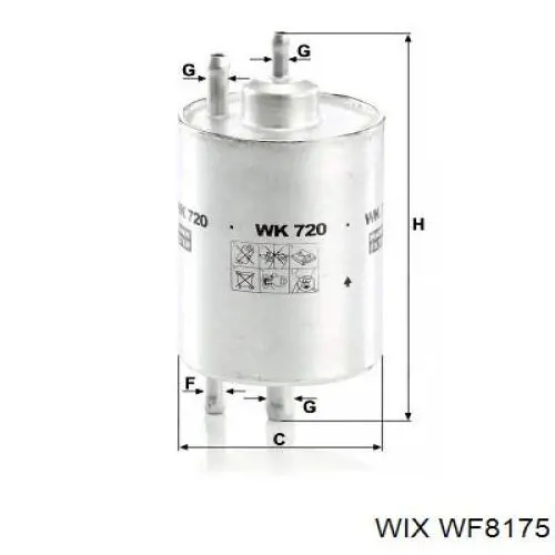 Comprar WF8175 WIX Filtro diesel