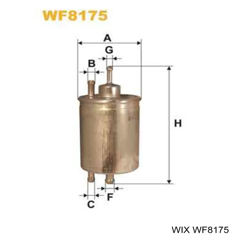 Filtro de gasoil WIX WF8175