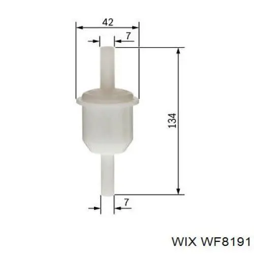 WF8191 WIX filtro combustible