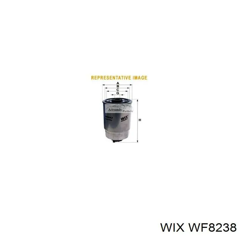 WF8238 WIX filtro combustible