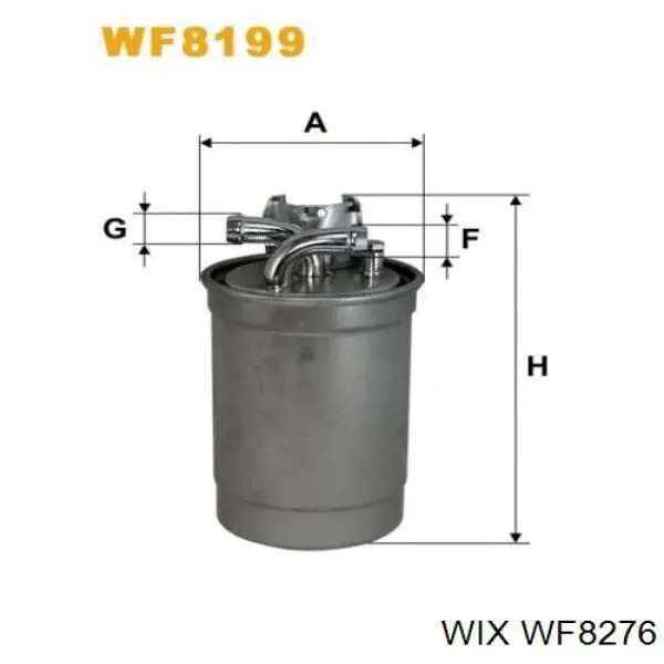 WF8276 WIX filtro combustible