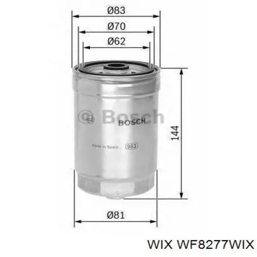 WF8277WIX WIX filtro combustible