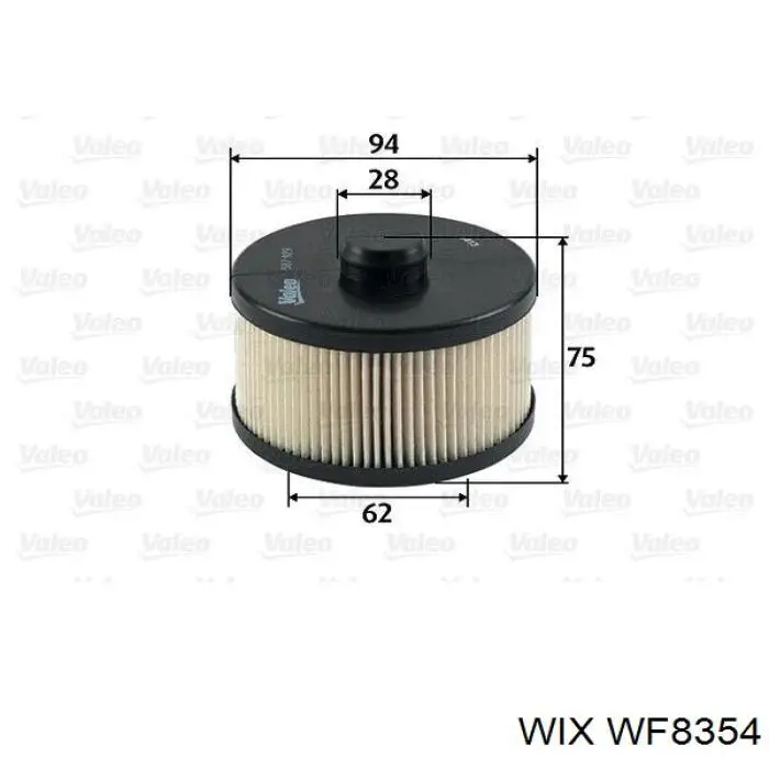 WF8354 WIX filtro combustible