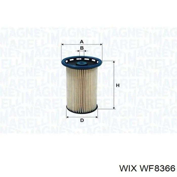 WF8366 WIX filtro combustible