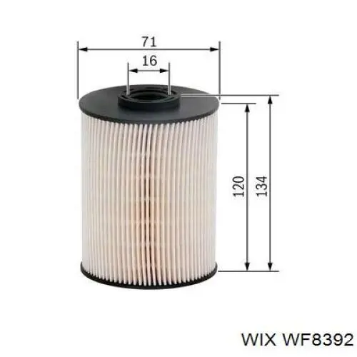 WF8392 WIX filtro de combustible