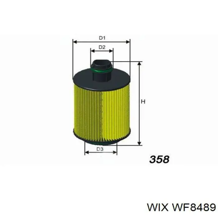 WF8489 WIX filtro combustible