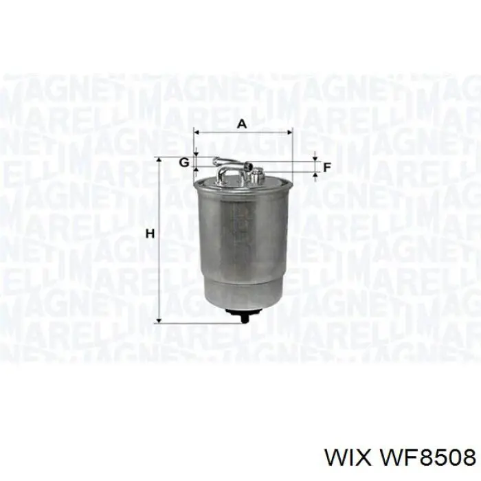 WF8508 WIX filtro combustible