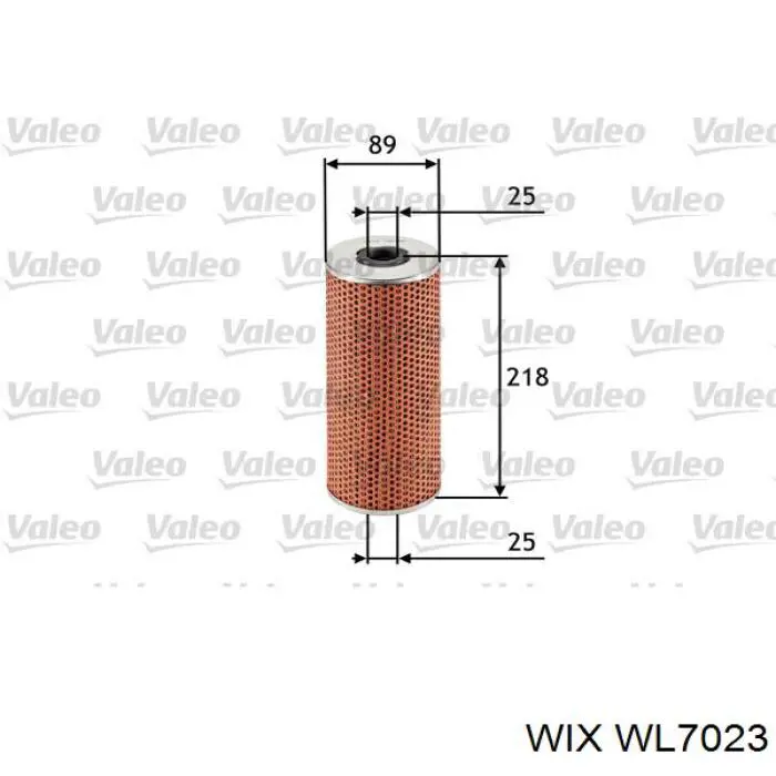 WL7023 WIX filtro de aceite