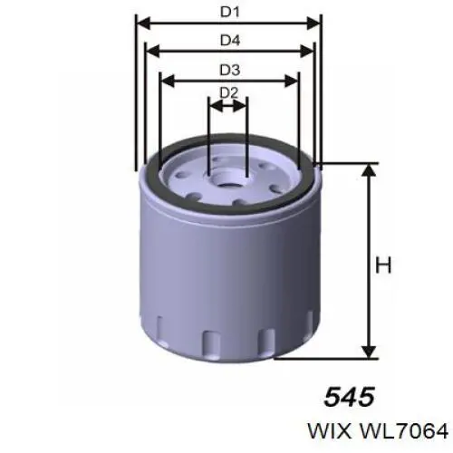 Filtro de aceite WIX WL7064 precio, desde 4,70 EUR