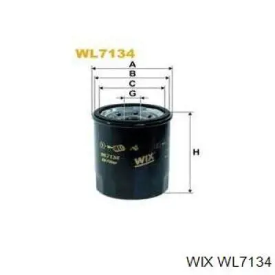 WL7134 WIX filtro de aceite