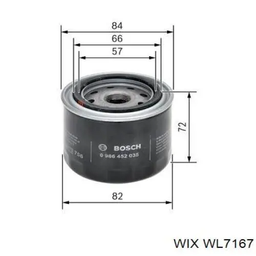 Filtro de aceite WIX WL7167 precio, desde 6,31 EUR