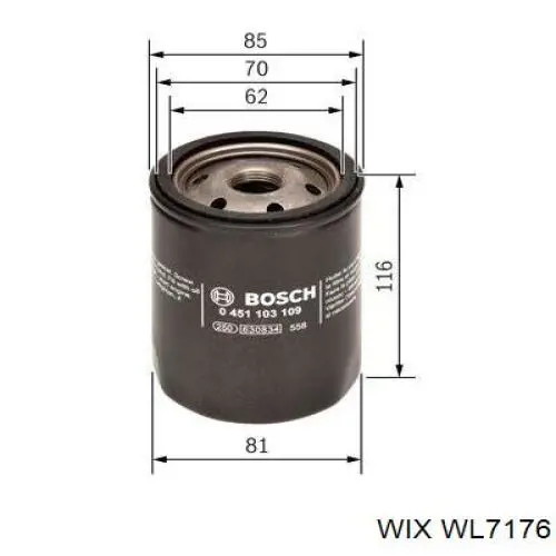 Comprar WL7176 WIX Filtros de aceite