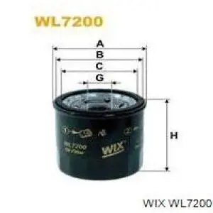 WL7200 WIX filtro de aceite
