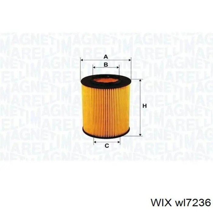 Filtro de aceite WIX WL7236