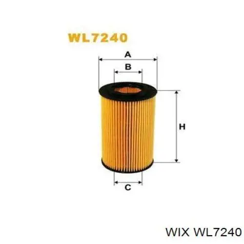 Filtro de aceite WIX WL7240 precio, desde 3,46 EUR