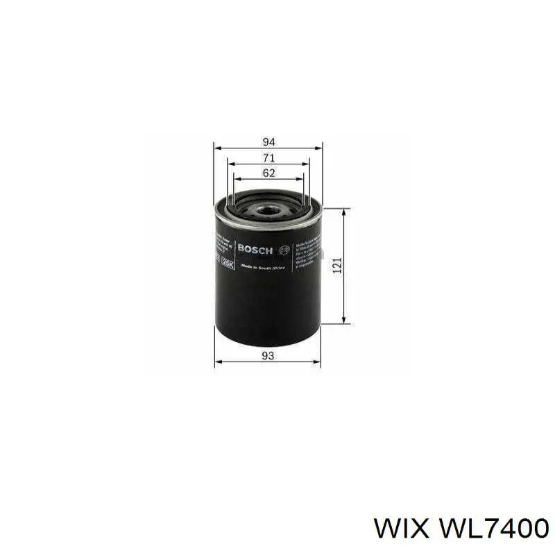 WL7400 WIX filtro de aceite