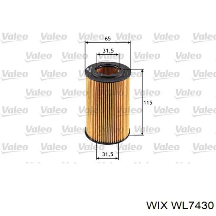 WL7430 WIX filtro de aceite