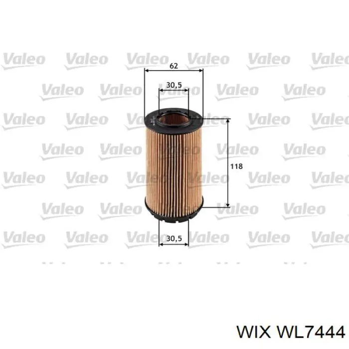 WL7444 WIX filtro de aceite