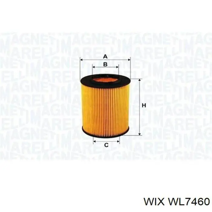 WL7460 WIX filtro de aceite