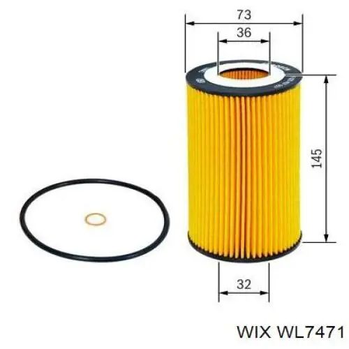 WL7471 WIX filtro de aceite